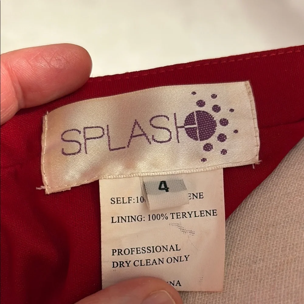 Splash Red Two-Piece with Rhinestone Detail - Picture 5 of 5
